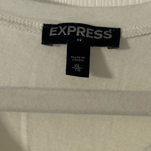 Express Ivory Tee - Picture 3 of 3